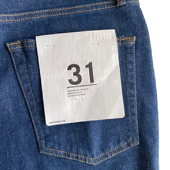 RE/DONE Jeans 70's Ultra High Rise Wide Leg Rigid Like - Picture 6 of 6